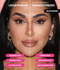 Easy Bake and Snatch Pressed Talc-Free Brightening and Setting Powder