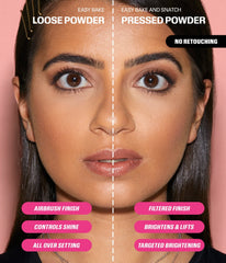 Easy Bake and Snatch Pressed Talc-Free Brightening and Setting Powder