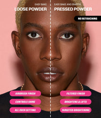 Easy Bake and Snatch Pressed Talc-Free Brightening and Setting Powder