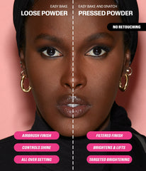 Easy Bake and Snatch Pressed Talc-Free Brightening and Setting Powder