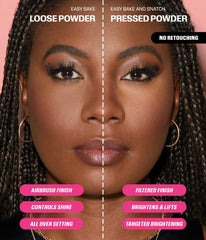Easy Bake and Snatch Pressed Talc-Free Brightening and Setting Powder