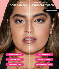 Easy Bake and Snatch Pressed Talc-Free Brightening and Setting Powder